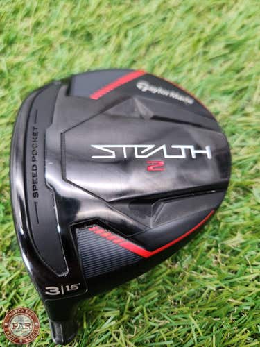 LEFTY TAYLORMADE STEALTH 2 3 WOOD 15* CLUBHEAD ONLY VERYGOOD