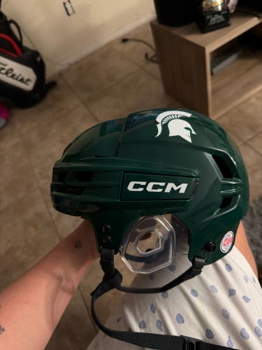 Michigan State hockey helmet