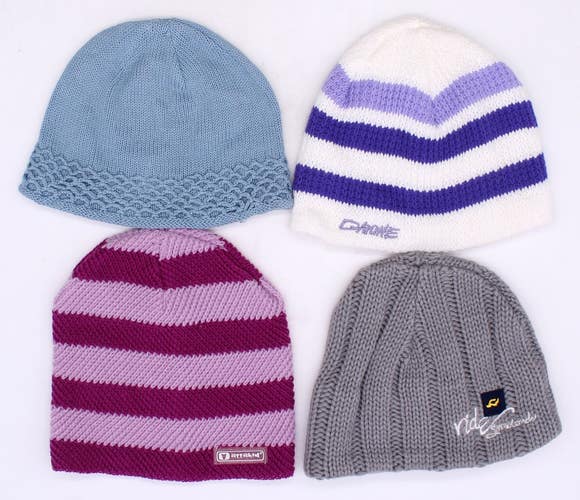 Kids Knit Hats (Variety Pack Of 4)