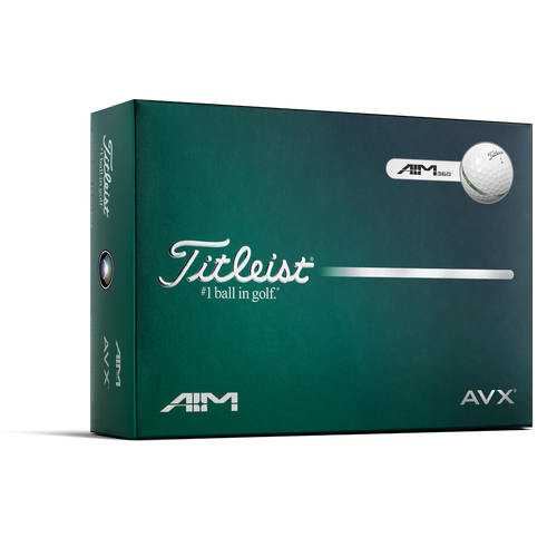 TITLEIST AVX AIM 360 WHITE GOLF BALL DOZEN