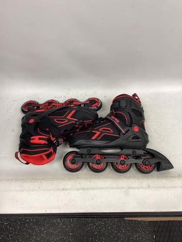 Used ZPM SPORTS INLINE SKATES Junior Rec Fitness Skates Red Adjustable 11851-S000046426