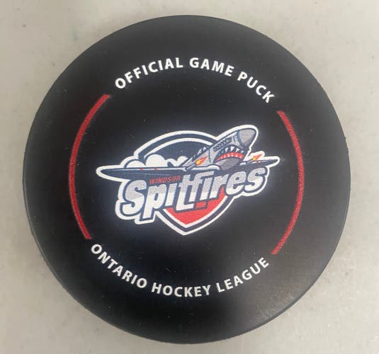 Windsor Spitfires puck