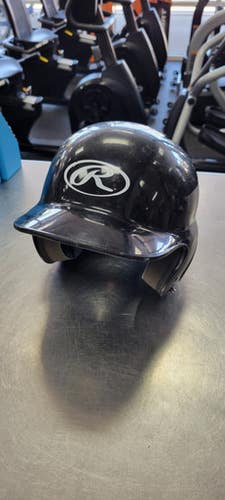 Used Rawlings 6 1/4 - 6 7/8 Batting Helmet No Mask Black SM 11497-S000157622