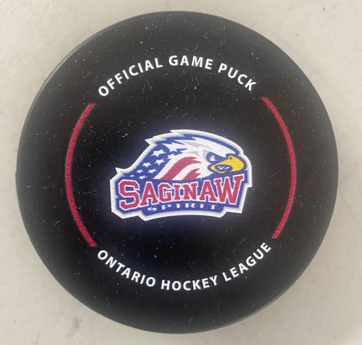 Saginaw Spirit puck