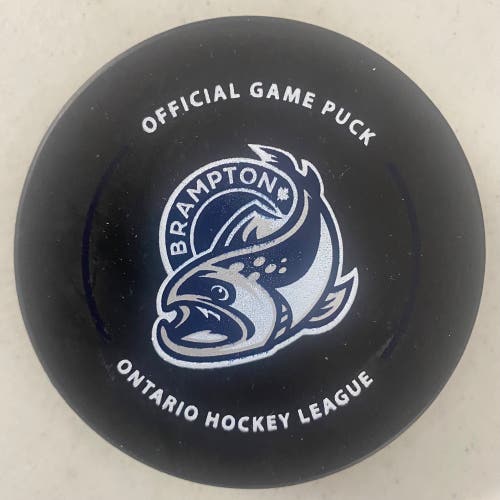 Brampton Steelheads puck