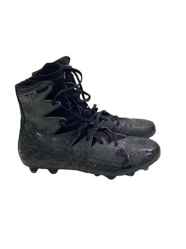 Used Under Armour Adult FB Cleats Black Senior 12 11347-S000268585
