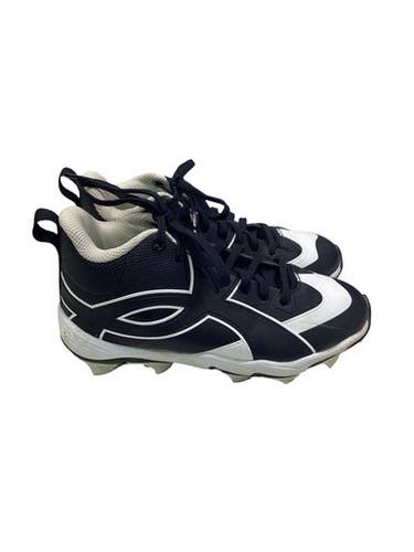 Used Under Armour 12 SPIKE BB CLEATS BB/SB Cleats Black And White Junior 02 11347-S000268577