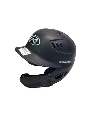 Used Rawlings BLACK HELMET W JAWGUARD Batting Helmet No Mask Black MD 11347-S000268566
