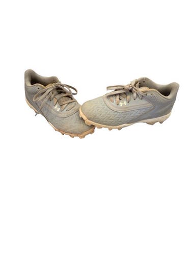Used Under Armour BSBL CLEATS BB/SB Cleats Grey Junior 03.5 11760-S000091345