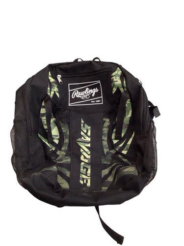 Used Rawlings SAVAGE BB/SB Player Backpack Black 11760-S000091350