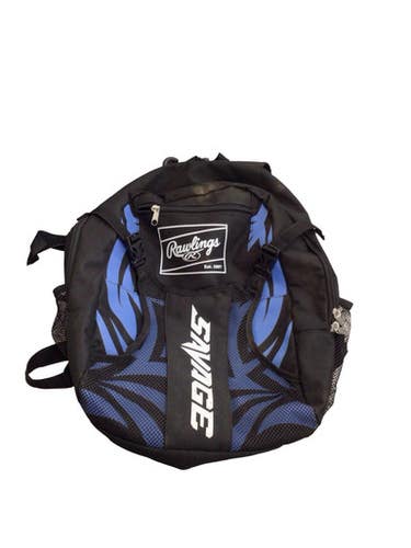 Used Rawlings SAVAGE BB/SB Player Backpack Black 11760-S000091351