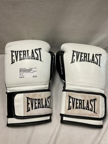 Used Everlast Boxing Gloves White LG 11490-S000272755