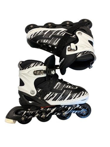 Used ECCO 3-6 Junior Rec Fitness Skates Black Adjustable 11682-S000131981