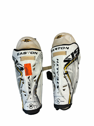 Used Easton STEALTH Senior Shin Guards White 13" 11682-S000131971