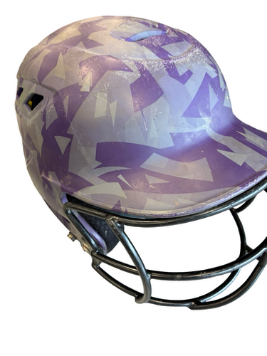 Used BoomBah BOOMBAH HELMET Batting Helmet w/Mask Purple MD 11682-S000131947