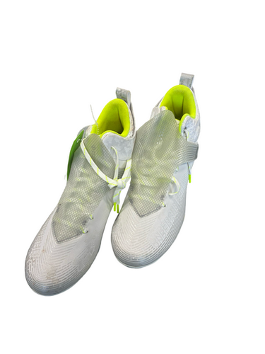 Used Under Armour Adult FB Cleats White Senior 10.5 11682-S000131920