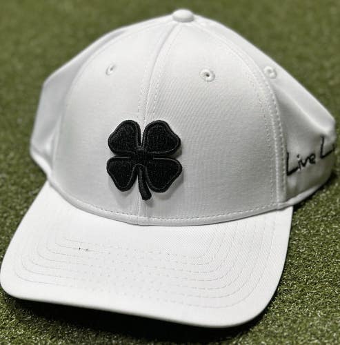 Black Clover Premium Clover Adjustable Snapback Hat Cap OSFM Color: White NEW!