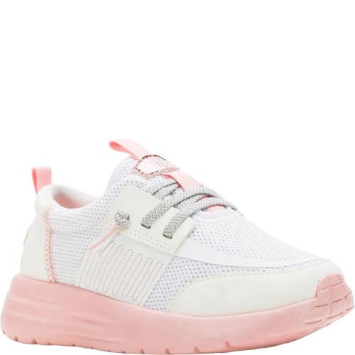 Hey Dude Sirocco Play 43708-102 Kids US 6M White Pink Pearl Ombre Shoes RHS8058