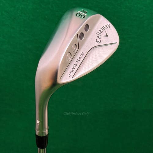LH Callaway Jaws Raw Chrome 60-8C 60 Lob Wedge NS Pro Zelos 8 Steel Regular