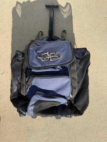 Boombah Rolling Bat Bag – Navy Blue