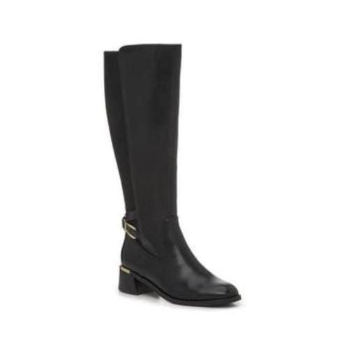 Unisa Apryl Women 8.5 Black Knee High Round Toe Block Heel Riding Boots HAWK3071