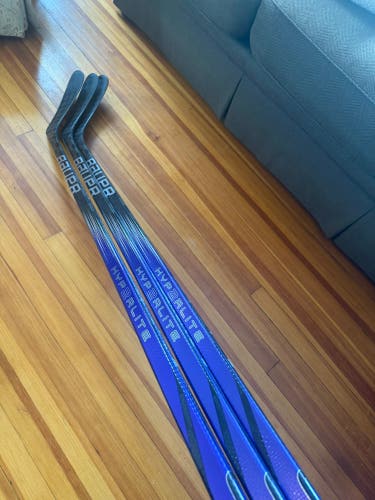 3 PACK Senior Bauer Vapor Hyperlite 2 Right Handed Hockey Stick 87 Flex Pro Stock (New)