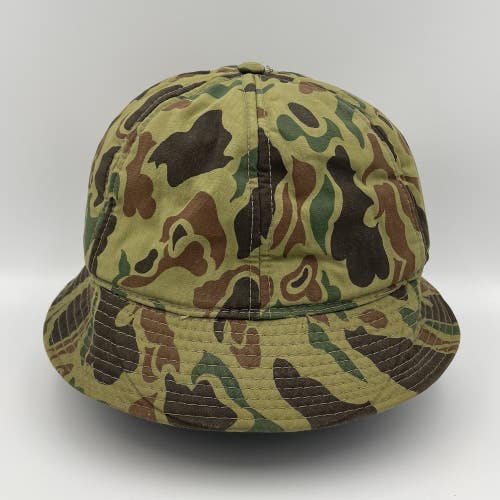 Vintage Jones Style Boonie Bucket Hat Insulated Hunting Duck Frog Camo Size XL