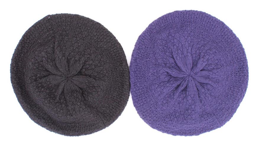 Knit Beret Hats (Variety Pack Of 2)