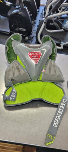 Used Maverik MX Lacrosse Shoulder Pads Grey LG 11497-S000157650