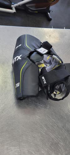 Used STX STALLION 200 Lacrosse Arm Pads/Guards Black MD 11497-S000157630