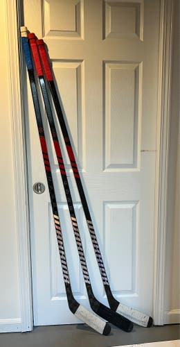 3 pack of Ian Cole Senior Warrior Novium Pro LH Hockey Sticks W88M 105 Flex Pro Stock (Used)
