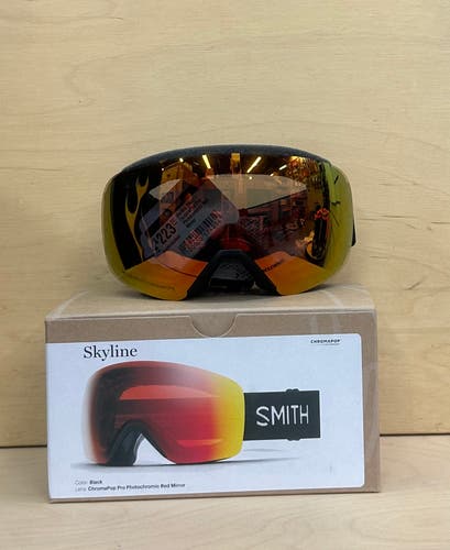 Smith Skyline Ski Goggles- Color: Black (New)