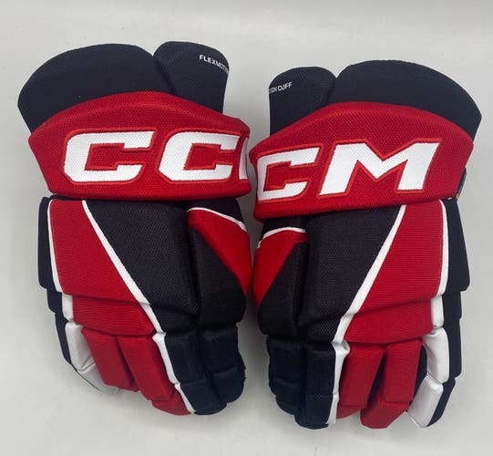 NEW CCM Tacks Vector Premier Gloves, Black/Red, 14”
