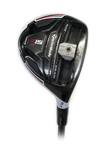 TaylorMade R15 15* 3 Fairway Wood Fujikura Speeder 67 Evolution Regular Flex