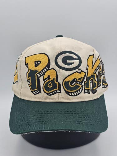 Vintage Green Bay Packers NFL Sports Drew Pearson Graffiti NFL Hat Vtg Snapback