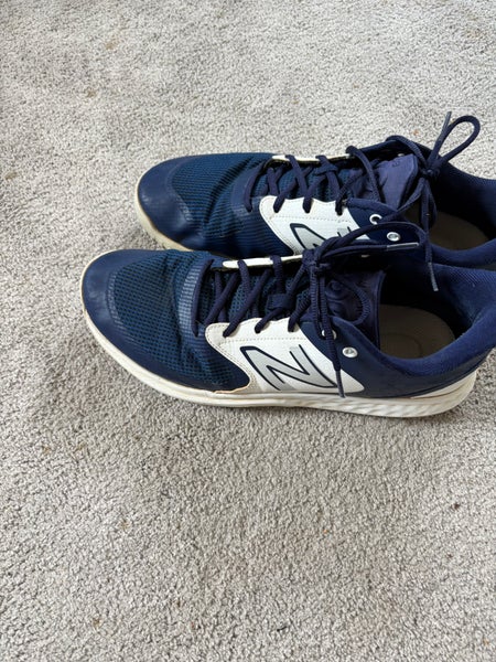 Blue Men's Size M 12.0 (W 13.0) Adult New Balance Fresh Foam Turf 3000 Shoes (Used)