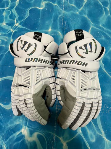 White Warrior Evo V Lacrosse Gloves (New)