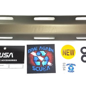 TUSA Aluminum Single Tank Adapter T-Wing BC BCD Scuba Tech Dive Backplate 3 Slot