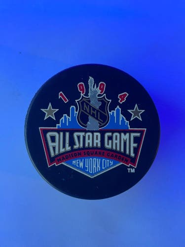 1994 NHL All-Star Game Puck New York City -Maidson Square Garden