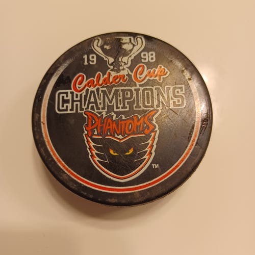 1998 AHL Calder Cup Champions Phantoms Game Puck