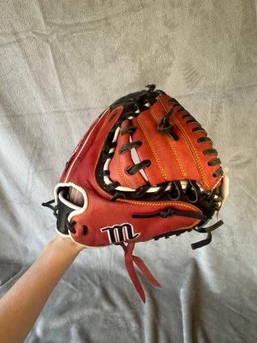 Red Marucci Caddo Series RH Catcher's Baseball Glove 32" (Used)