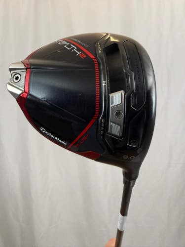 Taylormade Stealth 2 Plus Driver 9 Hzrdus Black Matte Extra Stiff Flex 44 +HC
