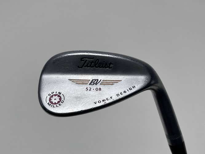 Titleist Vokey Spin Milled Chrome 2009 Wedge 52* 8 Bounce Wedge Steel Mens RH