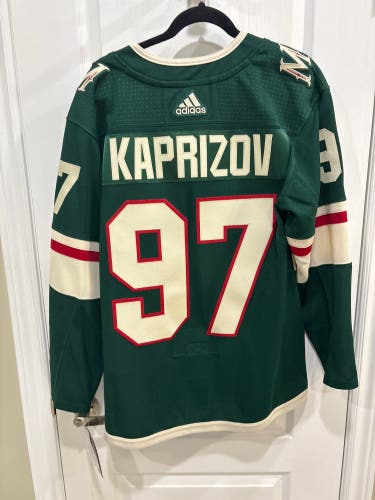 97 Kirill Kaprizov Minnesota Wild Adidas Jersey, Size 44