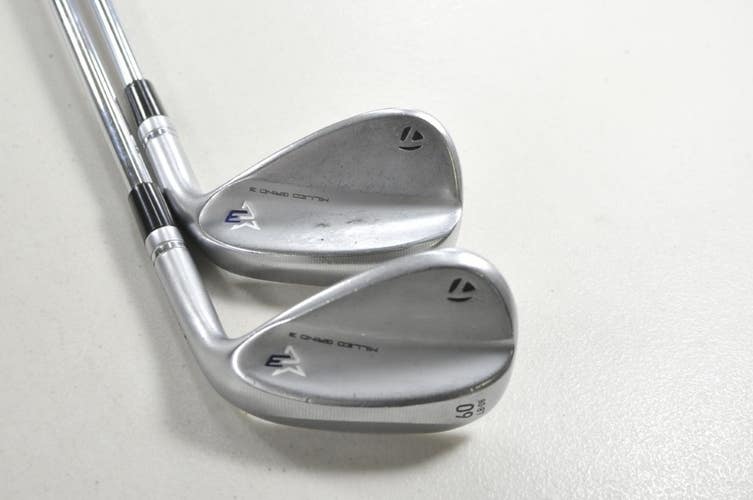 TaylorMade Milled Grind 3 Chrome 52*, 60* Wedge Set Right DG S200 Steel # 217749