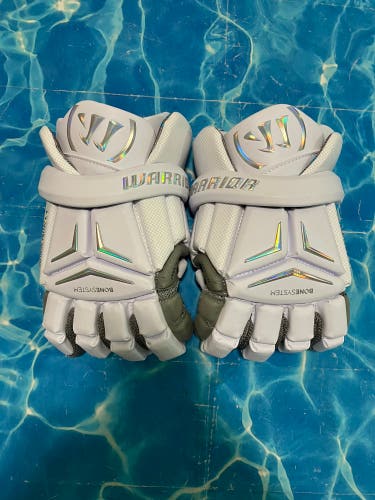 White Warrior Franchise Lacrosse Gloves (New)