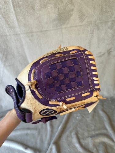 Purple Rawlings WFP115 RH Softball Glove 11.5" (Used)