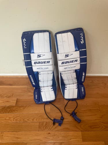 30" retro 2025 Bauer Reactor R5 Pro Goalie Leg Pads Pro Stock (Used for a month)
