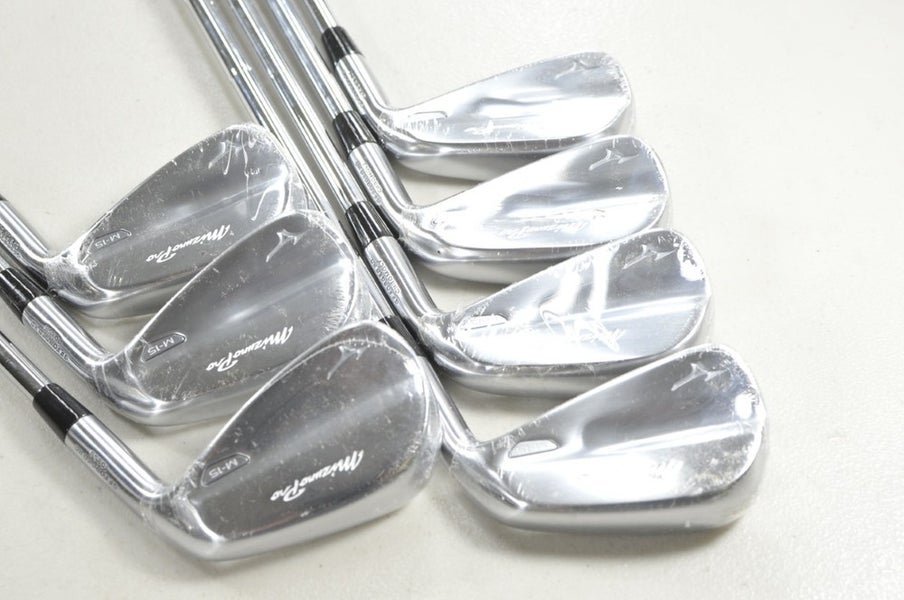 Mizuno Pro M-15 4-PW Iron Set Stiff Flex Right AMT Silver Steel NEW # 217976