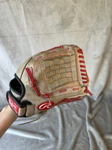 Gray Rawlings Sure Catch RH Pitcher's Baseball Glove 11" (Used)